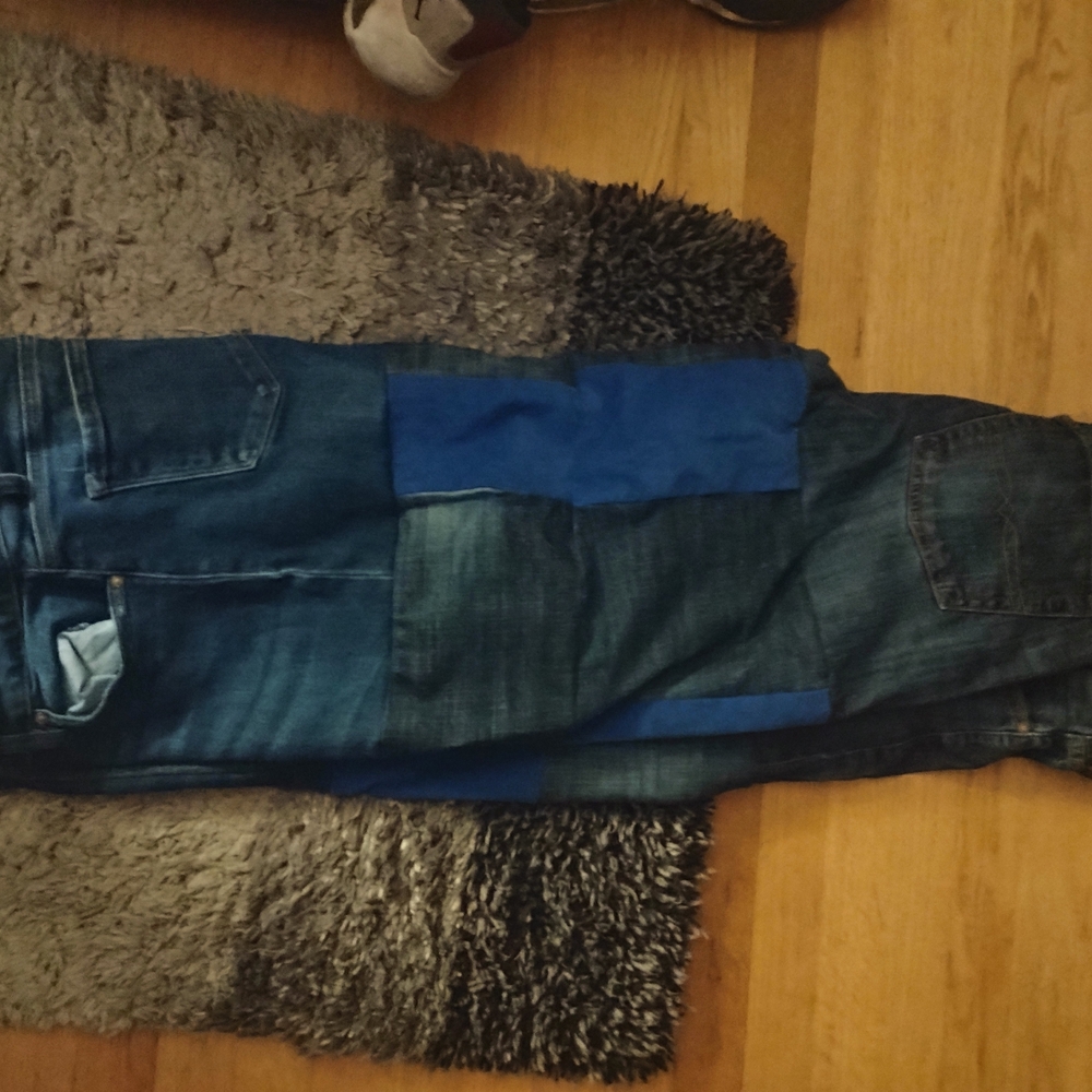 Lucky Brand Men's Blue Patch Jeans